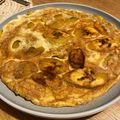 El cooksnap de Roberto Miranda cuando hizo Tortilla de huevo con plátano maduro.