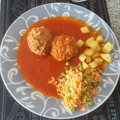 El cooksnap de Berta Sanchez cuando hizo Albóndigas Mexicanas (Con huevo y arroz).