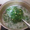 Cooksnap dari diyas untuk resep Bobor Bayam Jagung / Bayam Jagung Masak Santan
