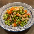 i❤️beauty 愛料理 的 炒三色（毛豆、豆干、紅蘿蔔丁） cooksnap
