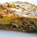 El cooksnap de Julia cuando hizo Tortilla de berenjenas, patatas y queso.