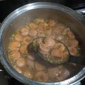 El cooksnap de fernanda alday cuando hizo Lentejas con tocino.