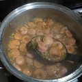 El cooksnap de fernanda alday cuando hizo Lentejas con tocino.