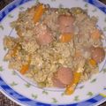 El cooksnap de Natalia Denise cuando hizo Arroz Chaufa con Salchichas.