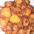 Brenda Wanga's cooksnap of when they made Matoke and beef.
