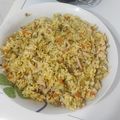 El cooksnap de Andre Gonzalez Riesgo cuando hizo Arroz chino frito 3 delicias.