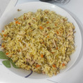 El cooksnap de Andre Gonzalez Riesgo cuando hizo Arroz chino frito 3 delicias.