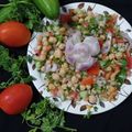 kavita meena का कुकस्नैप जब उन्होंने स्पाईसी छोला चाट (spicy chhola chaat recipe in Hindi) बनाया था।
