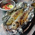 Cooksnap mamy_kitchen89 semasa beliau membuat Ikan selar bakar dengan arang.