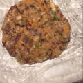 El cooksnap de Maria Alejandra cuando hizo Hamburguesa de arroz con lentejas y quinoa.