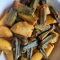 Jayanti Mridha's cooksnap of when they made ভেন্ডি আলুর তরকারি (bhendi aloor tarkari recipe in Bengali).