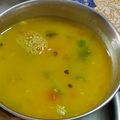 Puru dug का कुकस्नैप जब उन्होंने घीया चना की दाल(ghiya chana ki daal recipe in hindi) बनाया था।