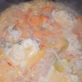 El cooksnap de mary Bustos cuando hizo Pollo con vino blanco a la crema en disco de arado.