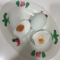 Cooksnap Jeehan Kitchen semasa beliau membuat Telur Masin Rebus.