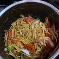 El cooksnap de Dayanna Rojas cuando hizo Tallarín saltado criollo.