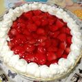 El cooksnap de Gladys Coitinho cuando hizo Tarta de frutilla con gelatina.
