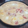 El cooksnap de Silvia Castro cuando hizo Faina de Queso (Licuado).