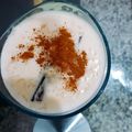 El cooksnap de Mapober cuando hizo Arroz con leche y algarrobina.