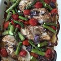 Hayley Bradley's cooksnap of when they made Sheet Pan Roast Balsamic Chicken with Tomatoes, Onions & Asparagus.