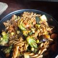 El cooksnap de Goretti Kaur cuando hizo Fusilli con verduras.