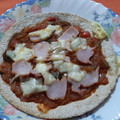 El cooksnap de Luz cuando hizo Pizza con tortita de trigo integral en freidora de aire.