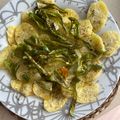 El cooksnap de Laura Ligero Baldomero cuando hizo Patatas a los 3 pimientos, en el microondas.