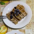 El cooksnap de nacha;b cuando hizo Waffles con harina de avena veganos.