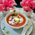 Vandana Johri का कुकस्नैप जब उन्होंने बीटरूट टमाटर और गाजर का सूप (Beetroot tamatar aur gajar ka soup recipe in Hindi) बनाया था।