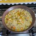 El cooksnap de AKarles cuando hizo Paella de verduras y carne.