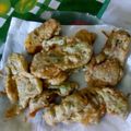 El cooksnap de Anrdrea Aguirre cuando hizo Milanesas de flor de calabaza.