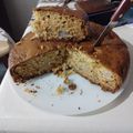 El cooksnap de computadora purpura cuando hizo Torta de manzanas y peras súper húmeda.