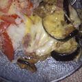 El cooksnap de Debo Ayelén Arce cuando hizo Berenjena salteada con jamón queso y tomate.