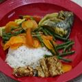 Cooksnap dari Devi Wulansari untuk resep Nila bumbu kuning + labu Siam, wortel, kacang panjang