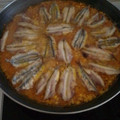 El cooksnap de Lucía cuando hizo Arroz con boquerón.