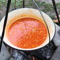Sándor Petneházi Cooksnap-ja, amikor elkészítette a(z) Sertéspörkölt bográcsban receptet.
