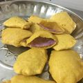 Maitri Gohil's cooksnap of when they made યામ ભજીયા (Yam Bhajiya Recipe In Gujarati).