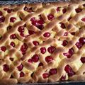 Győre Henriette Cooksnap-ja, amikor elkészítette a(z) Túrós-meggyes rácsos receptet.