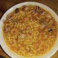 El cooksnap de Lucas Rodriguez cuando hizo Fideuá de pescado y marisco.