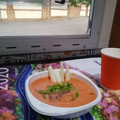 El cooksnap de mariajosemaria100 cuando hizo Gazpacho.