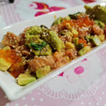 El cooksnap de Lorena Moreno cuando hizo Tartar de salmón y aguacate.