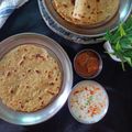 Rupa Tiwari का कुकस्नैप जब उन्होंने मसाला लच्छा पराठा (Masala lachha paratha recipe in hindi) बनाया था।