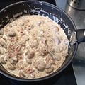 El cooksnap de Alfonso C. S. cuando hizo Espaguetis con nata, bacon y champiñones.