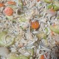 El cooksnap de BellaSimmer cuando hizo Wok de arroz integral salteado con gulas y calabacín.