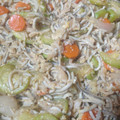 El cooksnap de BellaSimmer cuando hizo Wok de arroz integral salteado con gulas y calabacín.