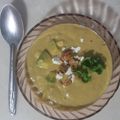 El cooksnap de Edith Gonzalez cuando hizo Crema de Espárragos.