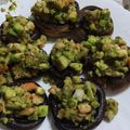 El cooksnap de ghaniatreides cuando hizo Champiñones rellenos de aguacate y langostino.