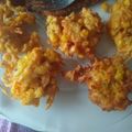 El cooksnap de Denu cuando hizo Buñuelos de zanahoria y choclo.