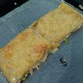 Petra Csáki Cooksnap-ja, amikor elkészítette a(z) Sonkás -tejszínes csirkével töltött leveles buci receptet.