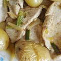 El cooksnap de Sylvie Guillard cuando hizo Chuletas de pavo con ajos tiernos.
