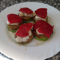 El cooksnap de Esther cuando hizo Timbal de verduras con bacalao.